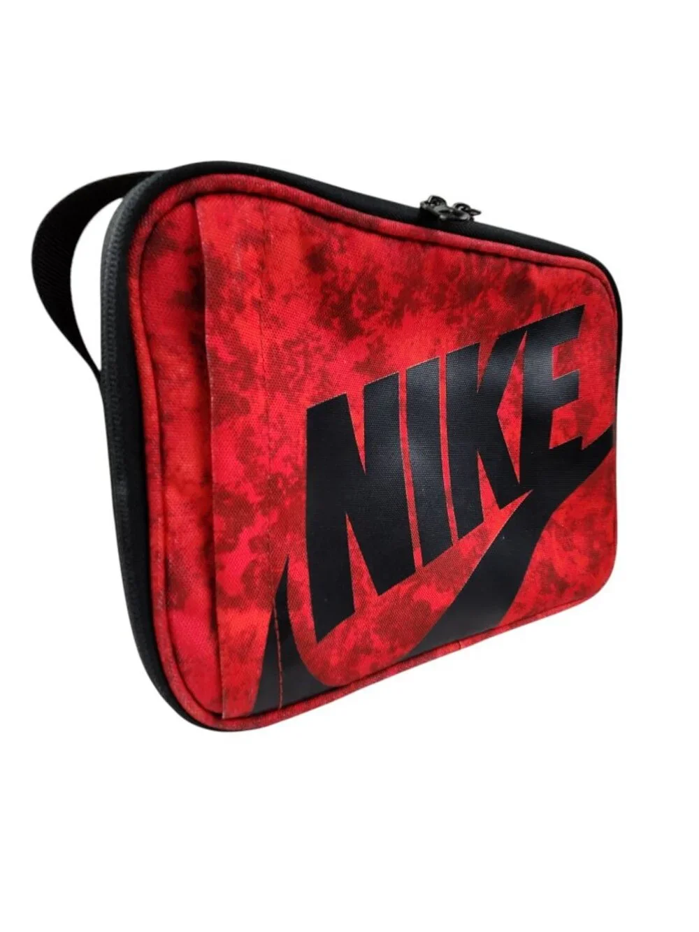 Nike Lunch Box Red Insulated Hardcase Zip Pouch Back to School